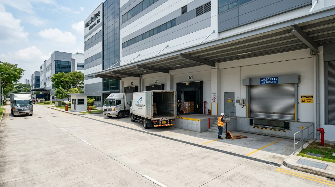 Loading bay and truck ramp access at A'POSH BIZHUB industrial building